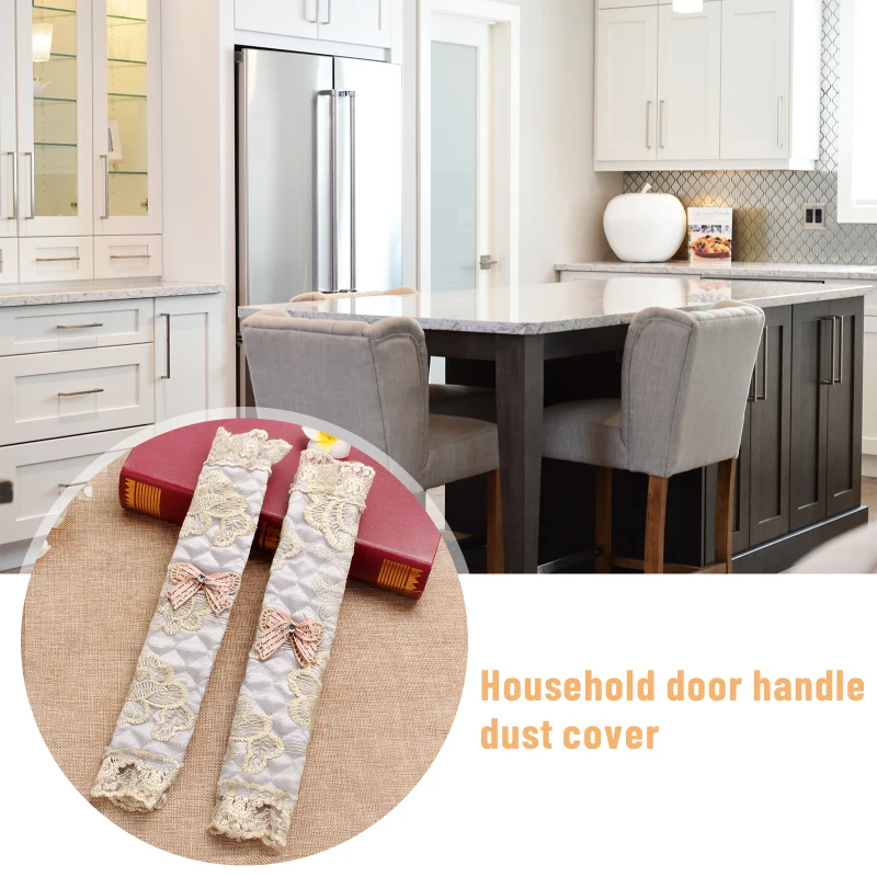 Embroidered Lace Strip Door Knob Covers Double Door Refrigerator Armrest Handle Protection Dust Cover Door Handle Glove Cover
Embroidered Lace Strip Door Knob Covers Double Door Refrigerator Armrest Handle Protection Dust Cover Door Handle Glove Cover