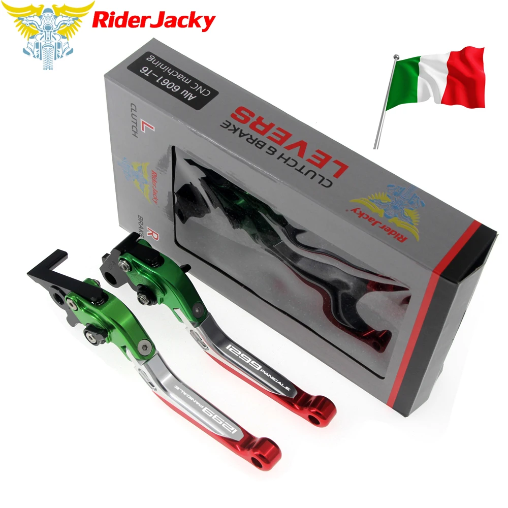 

Italy Flag color For Ducati 1299Panigale 1299 Panigale/S/R 2015-2018 2017 Motorcycle CNC Folding Extendable Brake Clutch Levers