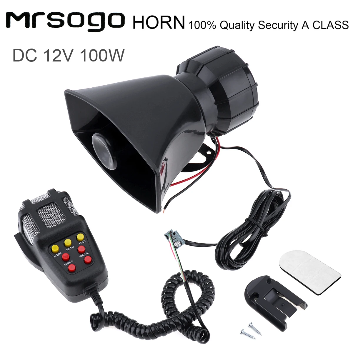 100W 7 Sounds Car Electronic Warning Siren Motorcycle Alarm Firemen Ambulance Loudspeaker with MIC
100W 7 Sounds Car Electronic Warning Siren Motorcycle Alarm Firemen Ambulance Loudspeaker with MIC