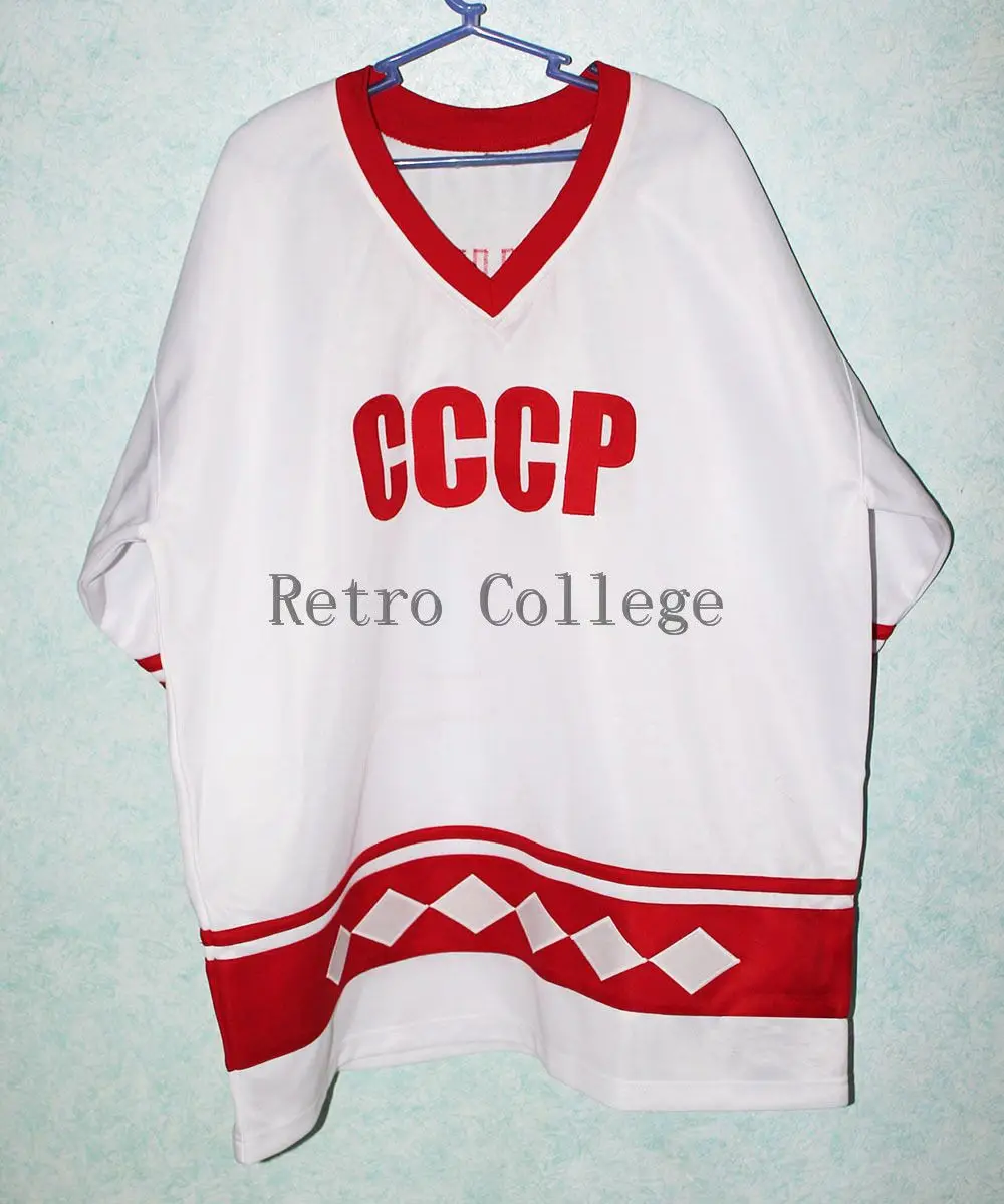 

PAVEL BURE #10 CCCP 1980 Russian team Ice Hockey Jersey Mens Embroidery Stitched Customize any number and name Jerseys