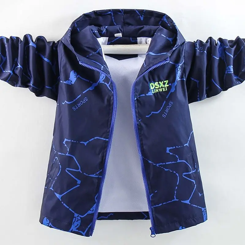 Spring 4-14Y Boys Jackets New Kids Coats Tops Irregular Print Jacket Clothes Children Hooded Outwear Sport Windproof Windbreaker
Spring 4-14Y Boys Jackets New Kids Coats Tops Irregular Print Jacket Clothes Children Hooded Outwear Sport Windproof Windbreaker