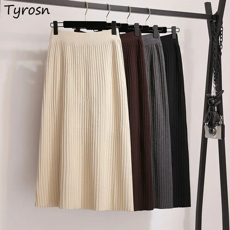 Knitted Skirts Mid Calf Solid Spring Autumn Chic All Match High Waist A Line Ulzzang Harajuku Faldas Women Winter Cloth Casual
Knitted Skirts Mid Calf Solid Spring Autumn Chic All Match High Waist A Line Ulzzang Harajuku Faldas Women Winter Cloth Casual