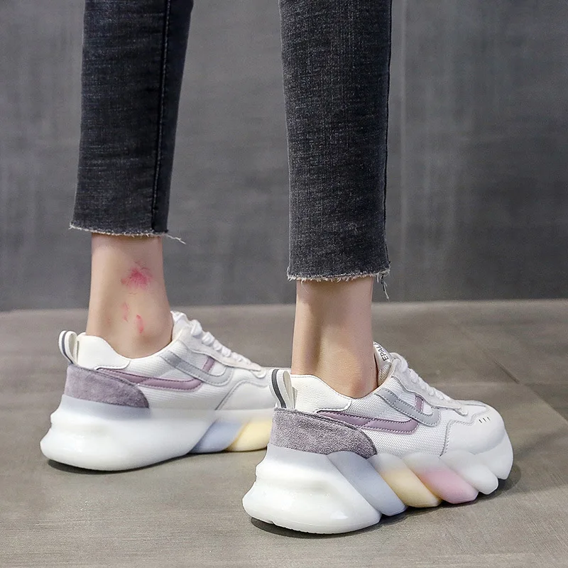 2021 New Summer Rainbow-soled Fashion Shoes Mesh Soft-soled Soft-faced Casual Sneakers Platform Shoes Sneakers Zapatos De Mujer
2021 New Summer Rainbow-soled Fashion Shoes Mesh Soft-soled Soft-faced Casual Sneakers Platform Shoes Sneakers Zapatos De Mujer