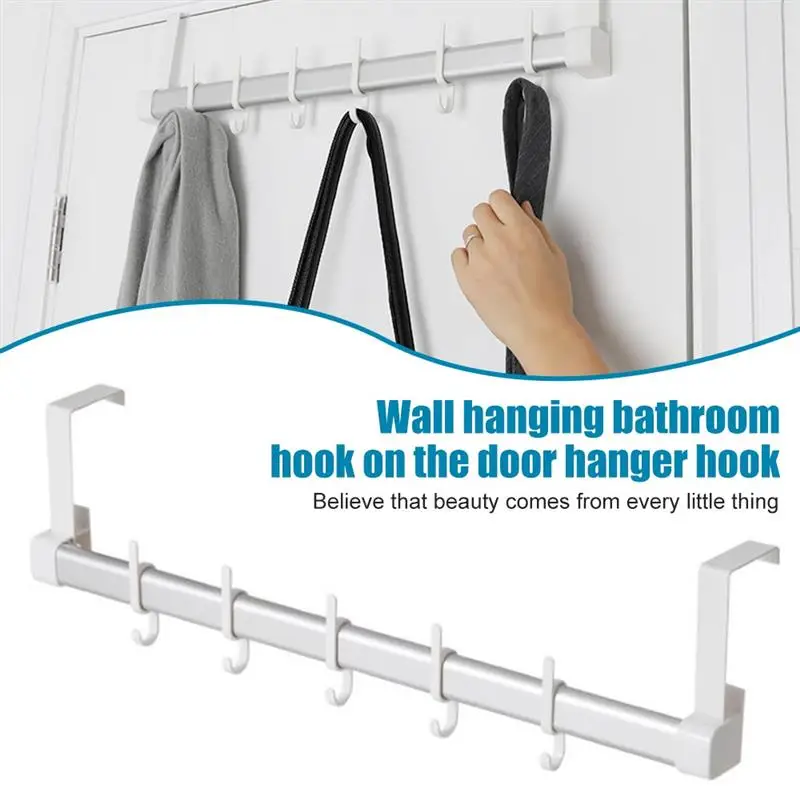 Wall Mounted Hanger Hooks Bathroom Utensil Rack Hanging Bags Towel Hat Rack With 5 Removable Hooks Hanger Home Organizer
Wall Mounted Hanger Hooks Bathroom Utensil Rack Hanging Bags Towel Hat Rack With 5 Removable Hooks Hanger Home Organizer