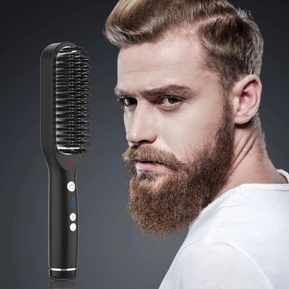 Multifunctional Hair Comb Brush Quick Beard Straightener Men's Hair Straightening Flat Iron Heated Hair Comb Show Cap Styler
Multifunctional Hair Comb Brush Quick Beard Straightener Men's Hair Straightening Flat Iron Heated Hair Comb Show Cap Styler
