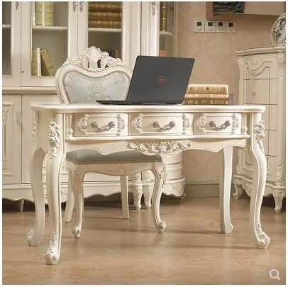 European style desk white simple European laptop desk bedroom writing desk simple desk solid wood nail small desk 
European style desk white simple European laptop desk bedroom writing desk simple desk solid wood nail small desk