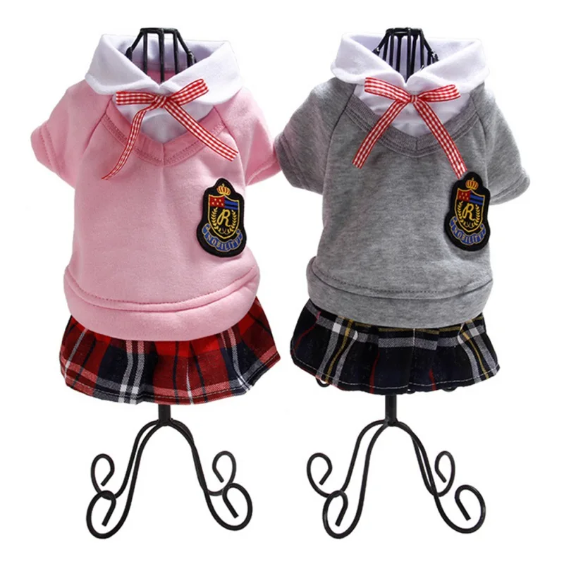 Pet Clothing Clothes Campus Style Lovers Outfit for Dogs Sister Suit Small Dog Puppy Plaid Girl Dog Dress and Boy Hoodie
Pet Clothing Clothes Campus Style Lovers Outfit for Dogs Sister Suit Small Dog Puppy Plaid Girl Dog Dress and Boy Hoodie