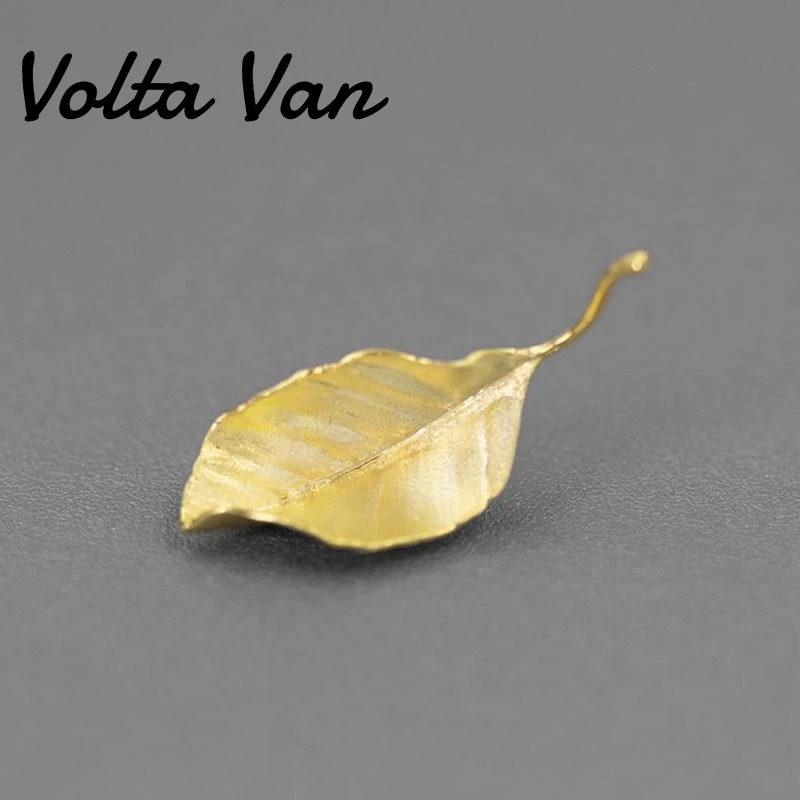 

Volta Van Elegant Brooches 925 Sterling Silver 2022 New Fine Jewelry Autumn Leaves Classic Concise Silver Brooch Original Design