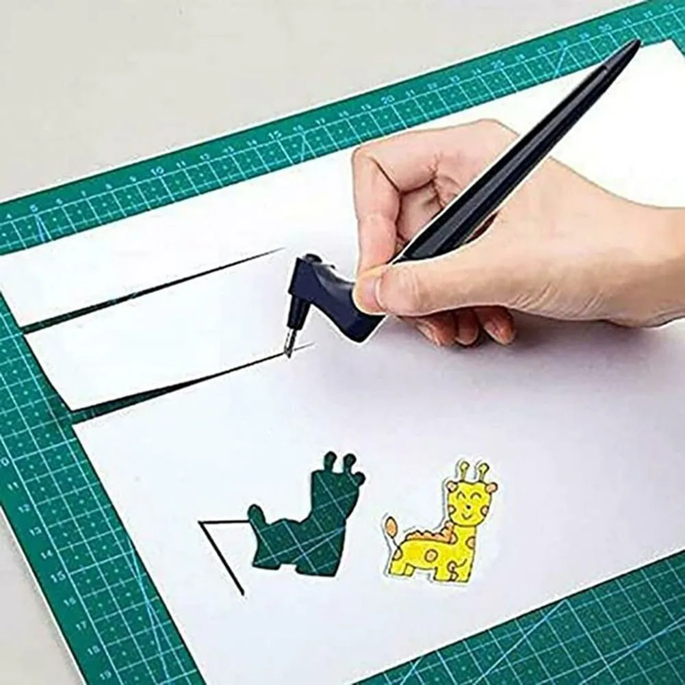 360 Rotating Craft Cutting Tools Blade Paper-Cutter 3 Replace Blade Craft Cutting Knife DIY Art Wear-Resisting Art Cutting Tool
360 Rotating Craft Cutting Tools Blade Paper-Cutter 3 Replace Blade Craft Cutting Knife DIY Art Wear-Resisting Art Cutting Tool