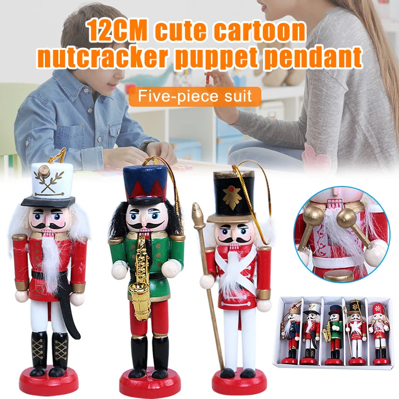 New Year Decor Soldier Decoration Wooden Christmas Soldiers Nutcracker Xmas Doll 12CM 1/5pcs YH-17
New Year Decor Soldier Decoration Wooden Christmas Soldiers Nutcracker Xmas Doll 12CM 1/5pcs YH-17