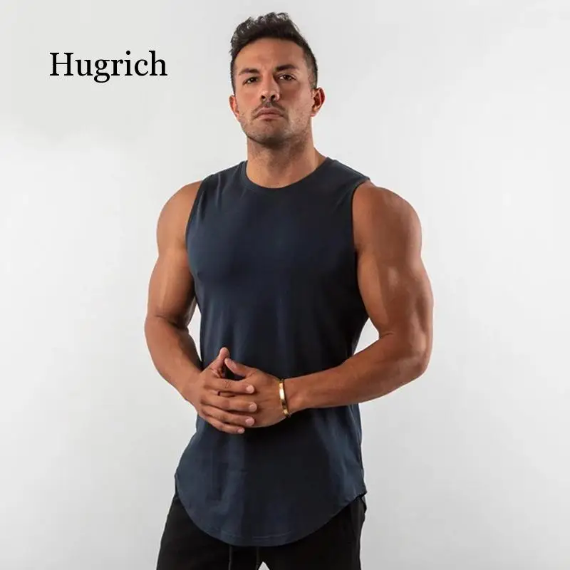 Gym stringer fitness clothing tank top men's fitness singlet sleeveless shirt solid cotton muscle undershirt vest
Gym stringer fitness clothing tank top men's fitness singlet sleeveless shirt solid cotton muscle undershirt vest