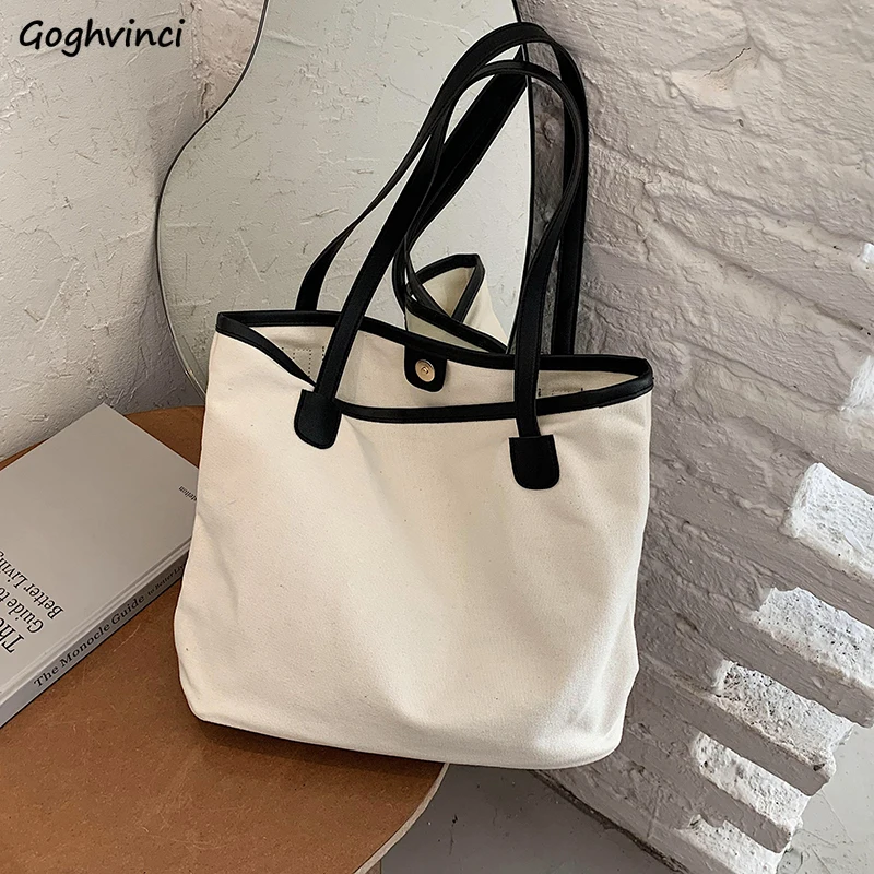 Women Casual Canvas Totes Large Capacity Female Shoulder Top-handle Bags Office Lady Daily Handbags Korean Simple Shopper Bag
Women Casual Canvas Totes Large Capacity Female Shoulder Top-handle Bags Office Lady Daily Handbags Korean Simple Shopper Bag