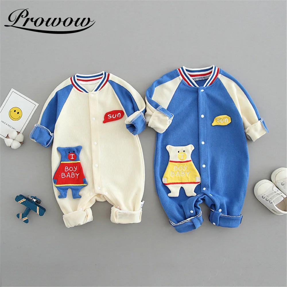 Prowow 2021 Fashion Baby Boy Rompers Patchwork Jumpsuit For Kids Boys Clothing Long Sleeve Children's Overalls Cute Baby Clothes
Prowow 2021 Fashion Baby Boy Rompers Patchwork Jumpsuit For Kids Boys Clothing Long Sleeve Children's Overalls Cute Baby Clothes