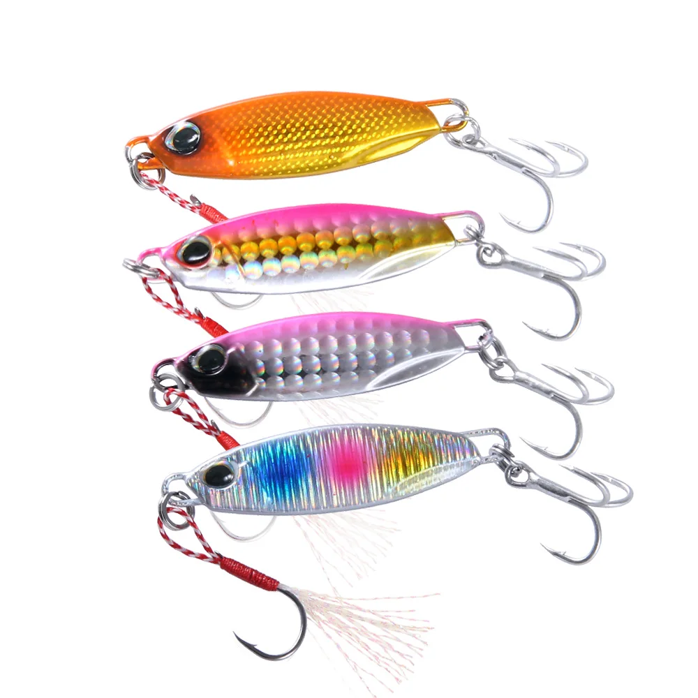 Metal jig 20g Japanese classical vertical slow pitch metal lure saltwater casting luminous jig with high quality assist hook
Metal jig 20g Japanese classical vertical slow pitch metal lure saltwater casting luminous jig with high quality assist hook