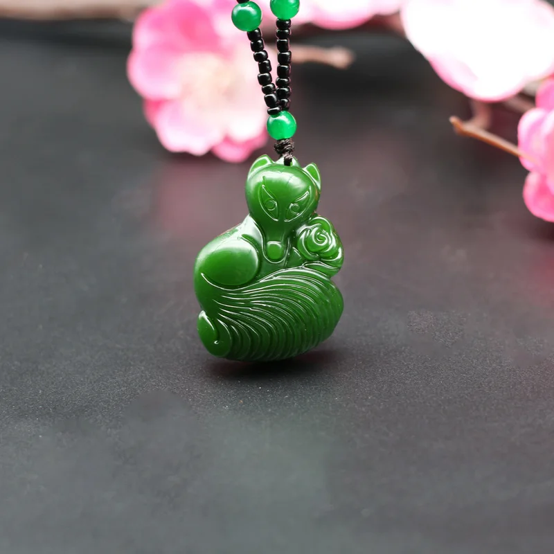 Натуральный зеленый нефрит лиса роза кулон ожерелье из бисера китайская ручная работа очарование жадеит ювелирные изделия модный амулет д...
Натуральный зеленый нефрит лиса роза кулон ожерелье из бисера китайская ручная работа очарование жадеит ювелирные изделия модный амулет д...