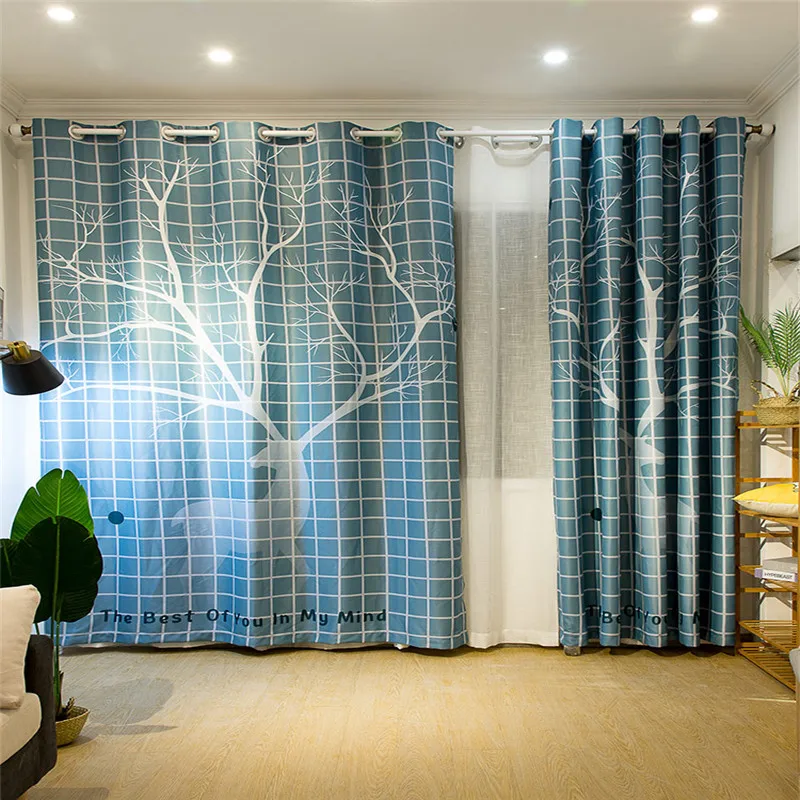 Modern Simple Green Pine Forest Blackout Curtains For Living Room Cartoon Cute Deer for Children's Bedroom Window Treatments
Modern Simple Green Pine Forest Blackout Curtains For Living Room Cartoon Cute Deer for Children's Bedroom Window Treatments