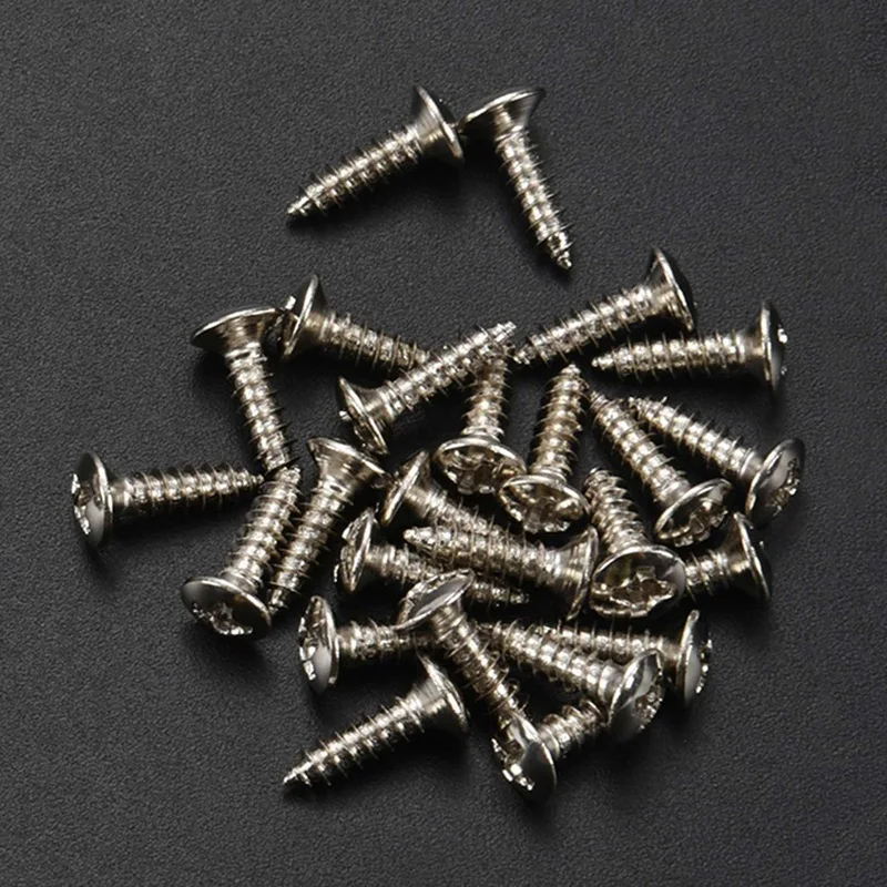 10 Pcs Mono Input Jack for Guitar Bass 6.35mm Orange with 50Pcs Pickguard Screws 3MM (Silver)
10 Pcs Mono Input Jack for Guitar Bass 6.35mm Orange with 50Pcs Pickguard Screws 3MM (Silver)