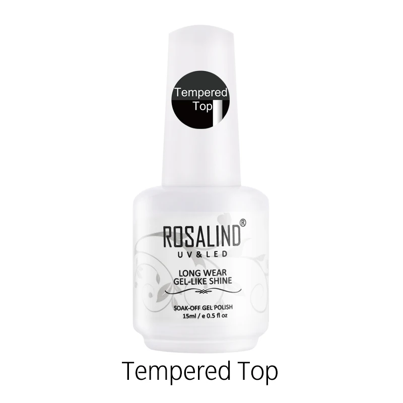 ROSALIND 15 мл основа и топ Гель-лак для ногтей Полупостоянный закаленный Топ Rein Force