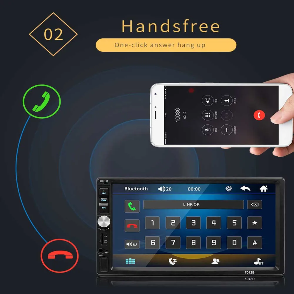 Car MP5 Player 7" Double 2DIN Bluetooth Touch Screen Stereo Radio USB AUX Camera
Car MP5 Player 7" Double 2DIN Bluetooth Touch Screen Stereo Radio USB AUX Camera