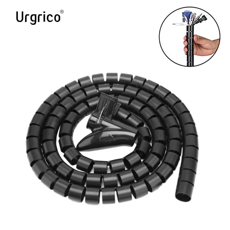 1.5m USB Cable holder Flexible Spiral Tube Cable Organizer Wire Wrap Cord Protector Wire Storage Pipe Cable Winder 16/22/28mm
1.5m USB Cable holder Flexible Spiral Tube Cable Organizer Wire Wrap Cord Protector Wire Storage Pipe Cable Winder 16/22/28mm