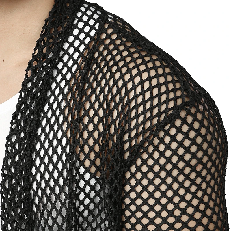 ZEMTOO Men's Mesh Cardigan Long Sleeve Muscle Top Windbreaker Fishnet Jacket FD011
ZEMTOO Men's Mesh Cardigan Long Sleeve Muscle Top Windbreaker Fishnet Jacket FD011