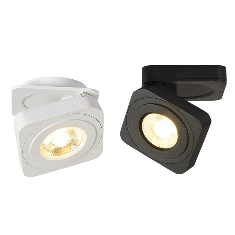 360 Angle Adjustable Square Surface Mounted Downlight Ceiling Lamp 5W 7W 10W LED COB Spot Light AC85-265V Ceiling Light
360 Angle Adjustable Square Surface Mounted Downlight Ceiling Lamp 5W 7W 10W LED COB Spot Light AC85-265V Ceiling Light