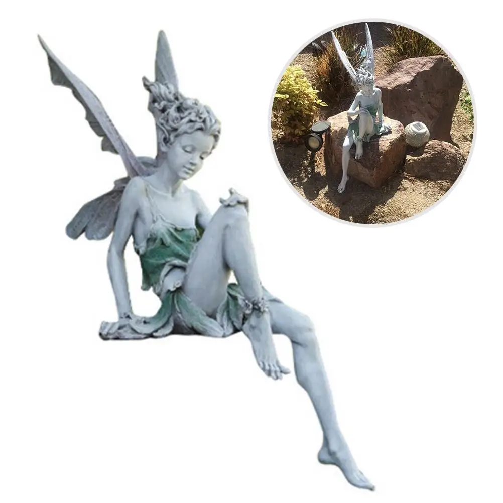 Tudor And Turek Sitting Fairy Statue Garden Ornament Resin Craft Landscaping Yard Decoration Home Garden Decoration Outdoor
Tudor And Turek Sitting Fairy Statue Garden Ornament Resin Craft Landscaping Yard Decoration Home Garden Decoration Outdoor