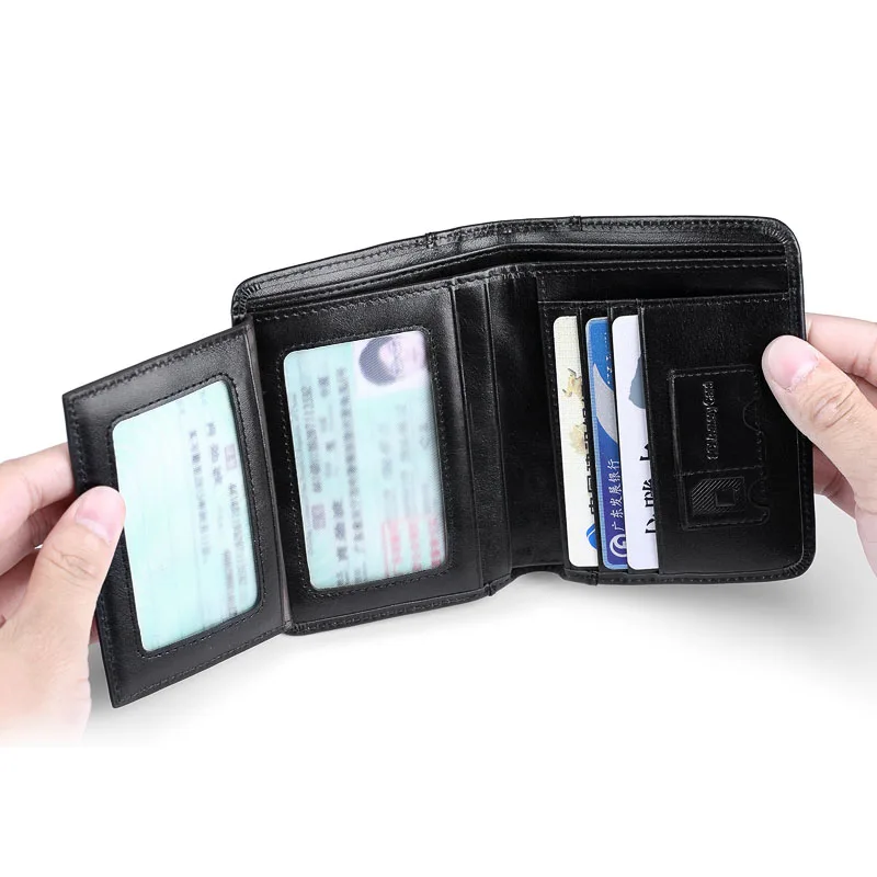 Кожаный чехол бумажник с 6 отделениями для карт sim PL198|f wallet|fashion walletwallet fashion |