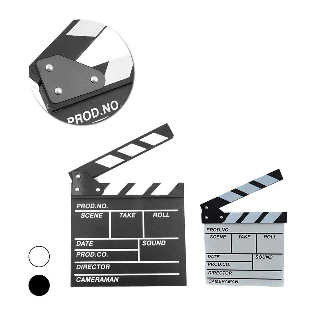 Доска для фильма режиссера деревянная доска Clap Slate L Черная | Электроника