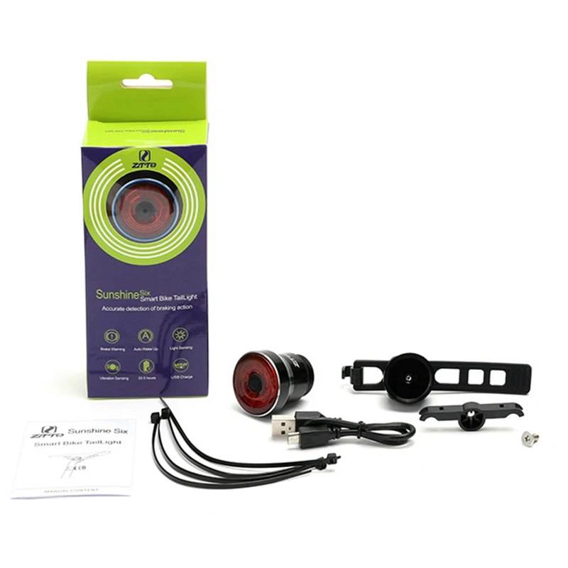 ZTTO Smart Bicycle Rear Light Auto Brake Sensing Start/Stop IPx6 Waterproof USB Charge LED Cycling Tail Taillight Bike Accessory
ZTTO Smart Bicycle Rear Light Auto Brake Sensing Start/Stop IPx6 Waterproof USB Charge LED Cycling Tail Taillight Bike Accessory