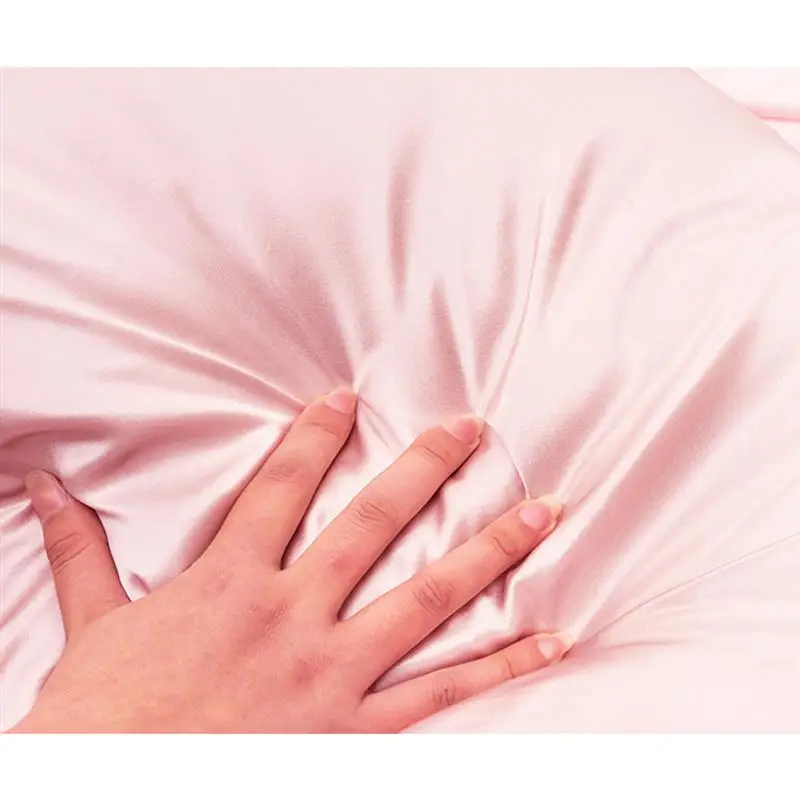 2Pc Silk Pillow Case Soft Ice Silk Pillow Cover Mulberry Pillowcase Cover Square Pillow Cover Plain Color Pillow Pink
2Pc Silk Pillow Case Soft Ice Silk Pillow Cover Mulberry Pillowcase Cover Square Pillow Cover Plain Color Pillow Pink