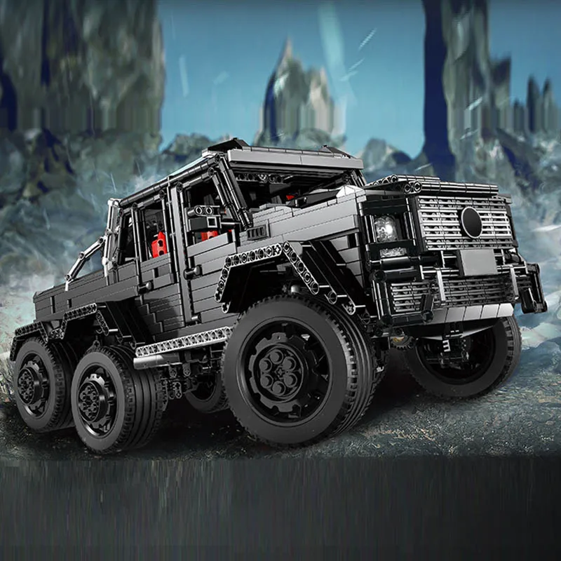 MOC Technic BENZES G63 AMGS 6*6 LAND CRUISER внедорожные строительные блоки кирпичи с дистанционным