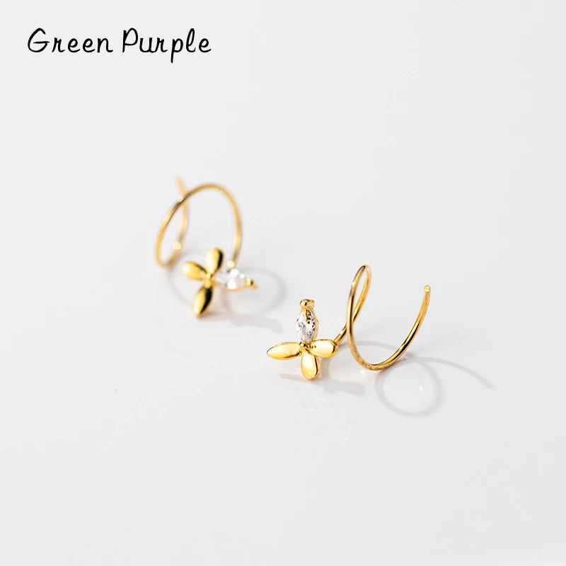 GREEN PURPLE s925 Sterling Silver Minimalist Butterfly Ear Bones Ear Buckle Zircon Mini Double Ring Earring for Fashion Women
GREEN PURPLE s925 Sterling Silver Minimalist Butterfly Ear Bones Ear Buckle Zircon Mini Double Ring Earring for Fashion Women