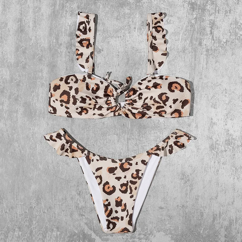 Qeils Leopard Bikinis Sexy Bikini 2021 New Arrival Padded Bra Ruffles Swimsuit Low Waist Swimwear Women Brazilian Biquini
Qeils Leopard Bikinis Sexy Bikini 2021 New Arrival Padded Bra Ruffles Swimsuit Low Waist Swimwear Women Brazilian Biquini