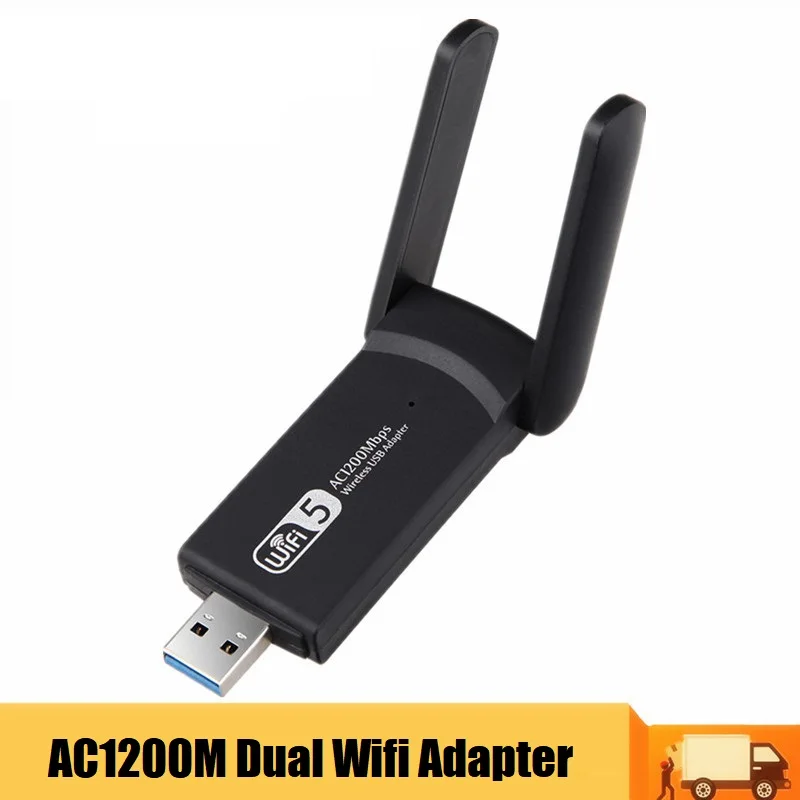 

USB 2,4 Wifi адаптер двухдиапазонный 5 ГГц 1200 ГГц 802.11AC Мбит/с USB Ethernet Wifi Антенна Dongle сетевая карта для ноутбука и настольного компьютера