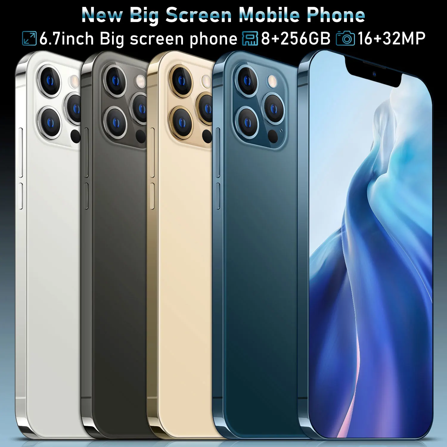 Global 6.7Inch X30 Pro Snapdragon 865 Rear Triple Camera 32MP Selfie Smartphone 12GB+512GB 6800mAh Android 10.0 4G 5G LTE
Global 6.7Inch X30 Pro Snapdragon 865 Rear Triple Camera 32MP Selfie Smartphone 12GB+512GB 6800mAh Android 10.0 4G 5G LTE