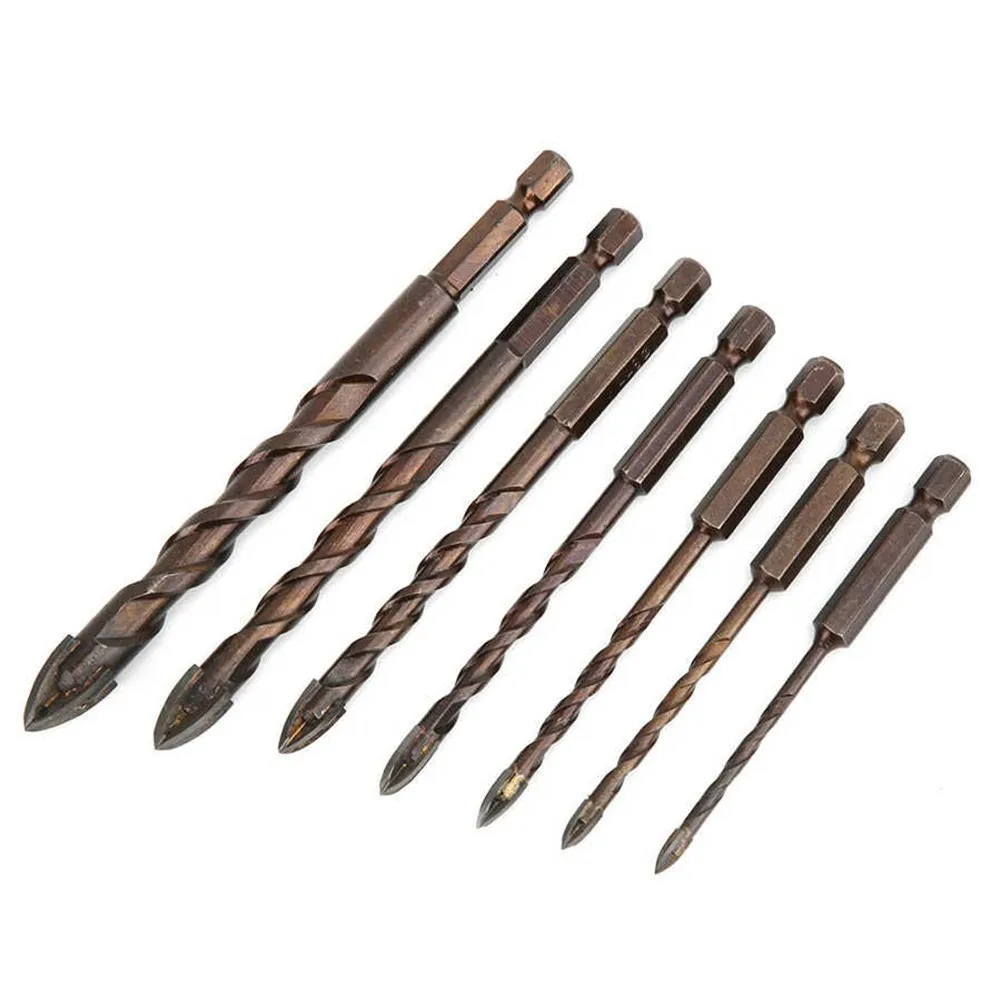 4/5/7pcs Tile & Glass Drill Bit Cross Hex Tile Drill Bits For Glass Ceramic Concrete Hole Opener Bit For Electric Drill
4/5/7pcs Tile & Glass Drill Bit Cross Hex Tile Drill Bits For Glass Ceramic Concrete Hole Opener Bit For Electric Drill