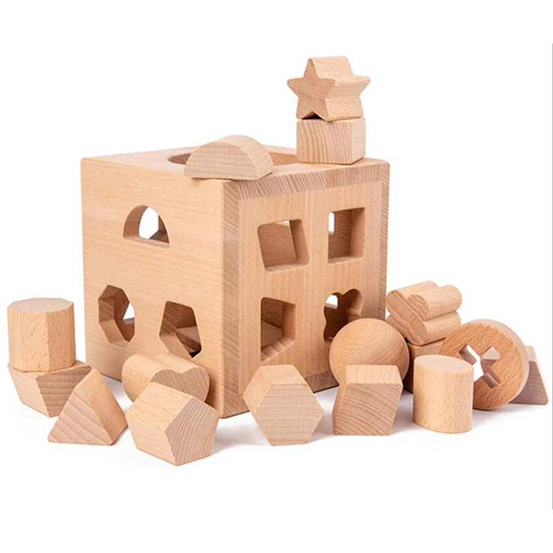 Пазл для раннего развития с 17 отверстиями, интеллектуальная коробка, геометрическая форма, когнитивные строительные блоки, Детские деревян... 
Пазл для раннего развития с 17 отверстиями, интеллектуальная коробка, геометрическая форма, когнитивные строительные блоки, Детские деревян...