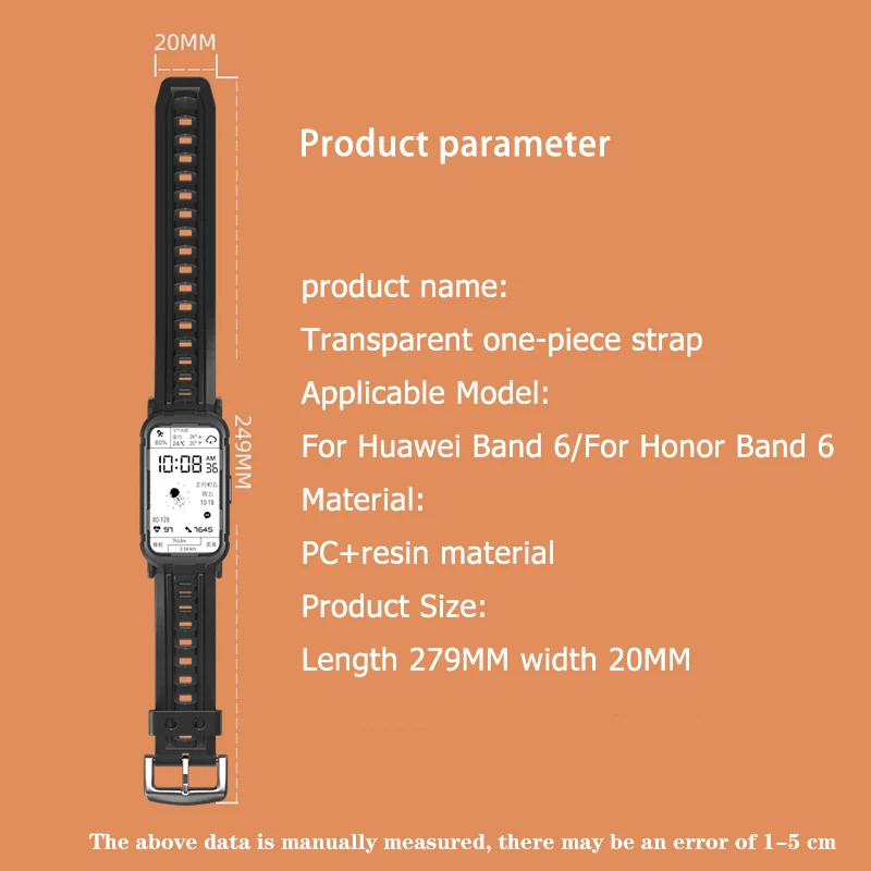 Transparent Strap For Huawei band 6 Bracelet with Rugged Bumper Case For Honor Band 6 Crystal Clear Replacement Case Smart Watch
Transparent Strap For Huawei band 6 Bracelet with Rugged Bumper Case For Honor Band 6 Crystal Clear Replacement Case Smart Watch