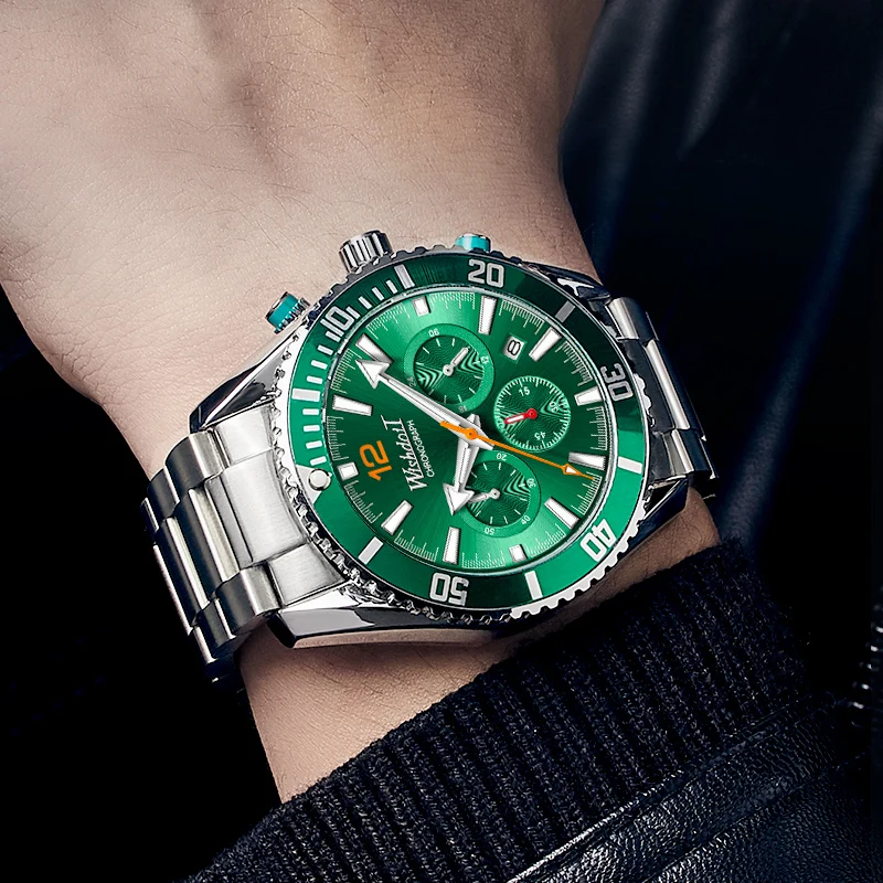 2021 Fashion Blue Men's Watch Stainless Steel Top Brand Luxury Diver Chronograph Sports Quartz Watch Men's Relogio Masculino
2021 Fashion Blue Men's Watch Stainless Steel Top Brand Luxury Diver Chronograph Sports Quartz Watch Men's Relogio Masculino