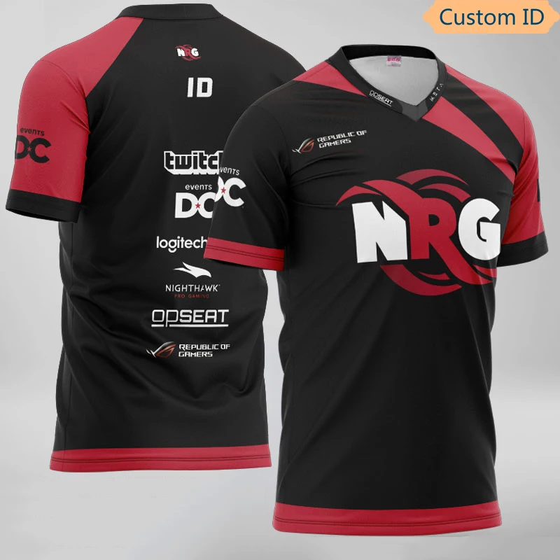 CSGO NRG Esports игрок Джерси форма Трикотажные изделия индивидуальные ID фанаты игра