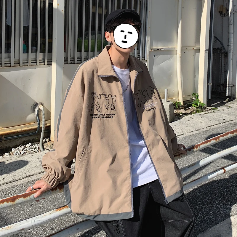 UYUK New Spring Dress New South Korean Couples Color Bump Neutral Trend Casual Loose Men's Jacket Hombre Streetwear
UYUK New Spring Dress New South Korean Couples Color Bump Neutral Trend Casual Loose Men's Jacket Hombre Streetwear