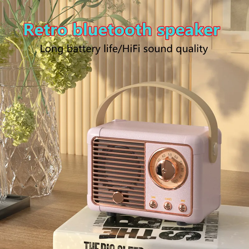 HM11 Ретро беспроводной Bluetooth динамик Мини Открытый Портативный HiFi Звук эффект