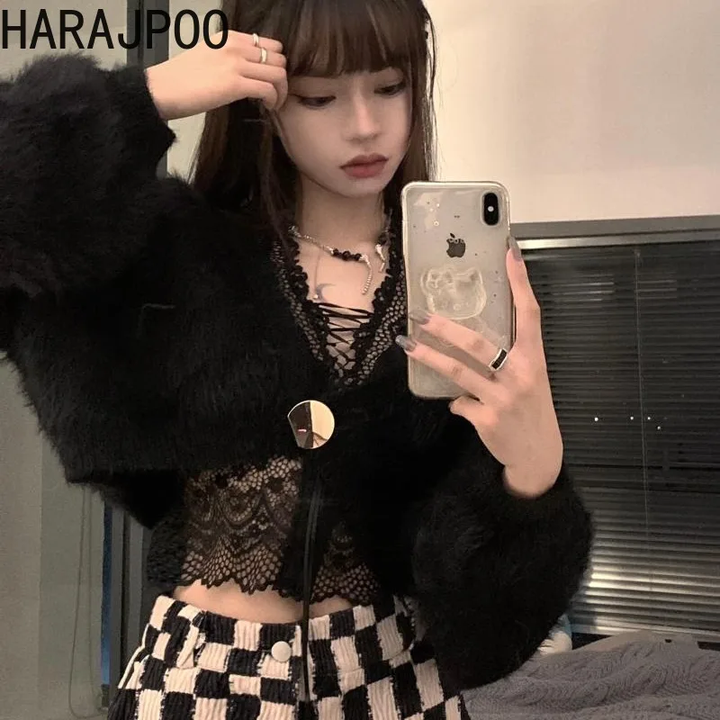 Женский Укороченный кардиган на одной пуговице, с длинным рукавом и V-образным вырезом
Женский Укороченный кардиган на одной пуговице, с длинным рукавом и V-образным вырезом