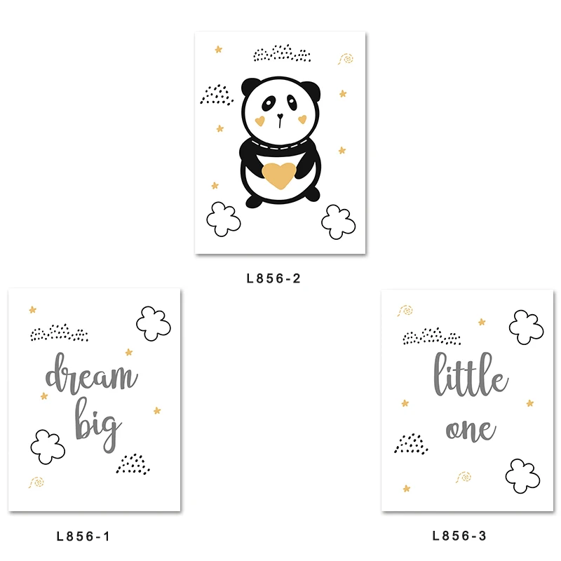 Baby Nursery Child Wall Art Poster Cute Panda Decorative Canvas Painting Print Children Quote Picture Nordic Kid Bedroom Decor
Baby Nursery Child Wall Art Poster Cute Panda Decorative Canvas Painting Print Children Quote Picture Nordic Kid Bedroom Decor