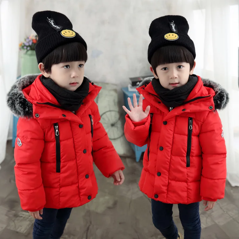 New Winter Fur Collar Children Down Cotton Jackets For Girls Warm Kids Parkas Coats For Boys 2-8 Years Outerwear Kids Clothing
New Winter Fur Collar Children Down Cotton Jackets For Girls Warm Kids Parkas Coats For Boys 2-8 Years Outerwear Kids Clothing