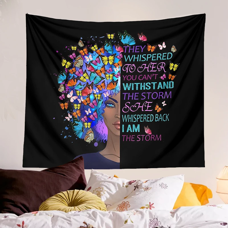 Butterfly Girl Aesthetic Tapestry Wall Haning Butterfly Bedroom Living Room Bedroom black Hippie Bohemian decoration yoga mat
Butterfly Girl Aesthetic Tapestry Wall Haning Butterfly Bedroom Living Room Bedroom black Hippie Bohemian decoration yoga mat