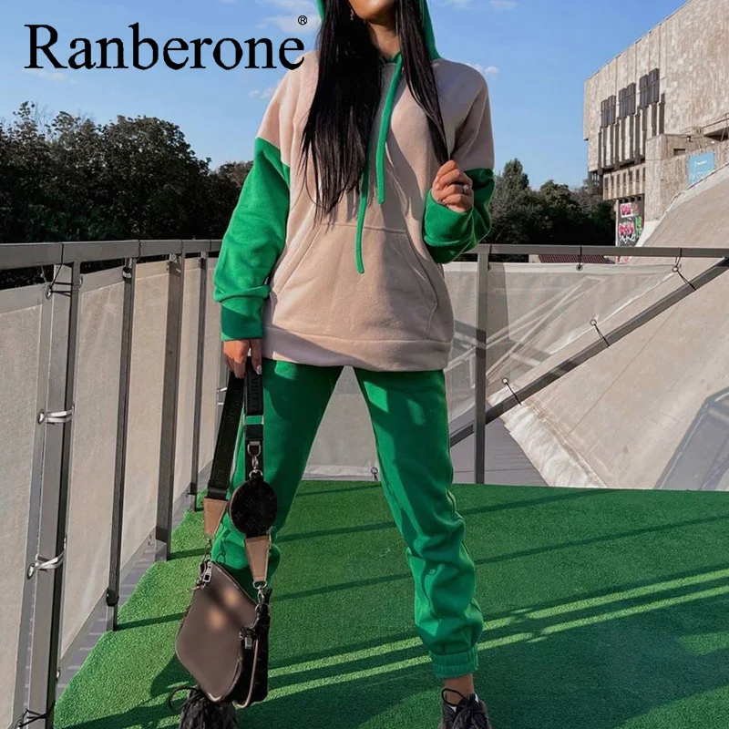 Женский спортивный костюм Ranberone 2022, осенний комплект из 2 предметов, свитер с капюшоном и штаны для бега с высокой талией, повседневная верхн...
Женский спортивный костюм Ranberone 2022, осенний комплект из 2 предметов, свитер с капюшоном и штаны для бега с высокой талией, повседневная верхн...
