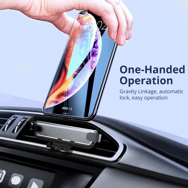 FONKEN Gravity Car Holder Air Vent Clip Mobile Phone Stand No jitter Small size Holder Max on 6.5inch Smartphone Bracket
FONKEN Gravity Car Holder Air Vent Clip Mobile Phone Stand No jitter Small size Holder Max on 6.5inch Smartphone Bracket