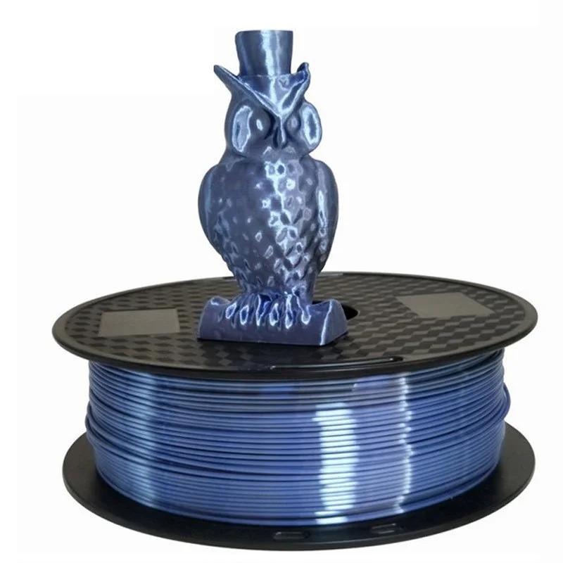 Silver Blue Silk PLA 1.75mm 3D Printer Filament Luxury Silky Rich Luster 250g/500g/1kg Shiny 3D Pen Printing Material Consumable
Silver Blue Silk PLA 1.75mm 3D Printer Filament Luxury Silky Rich Luster 250g/500g/1kg Shiny 3D Pen Printing Material Consumable